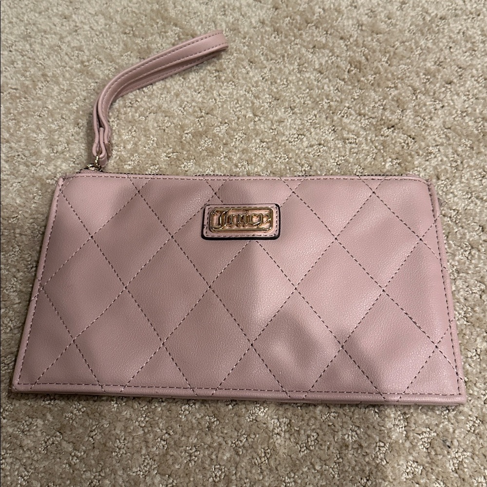 Juicy Couture Blush Quilted Wristlet